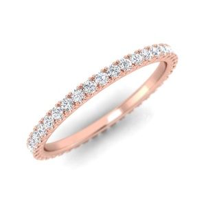 3/8CT Diamond Eternity Band in 14K Rose Gold